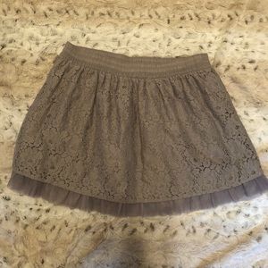 🌴Gray Lace Cherokee Skirt